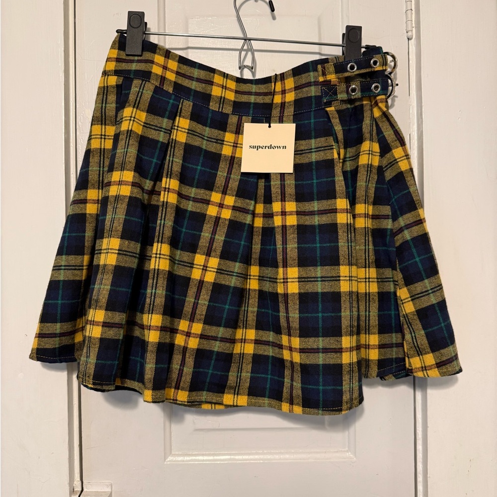 Superdown plaid miniskirt